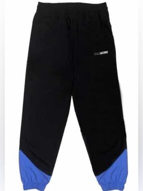 Black and Blue Racing Jogger Pants